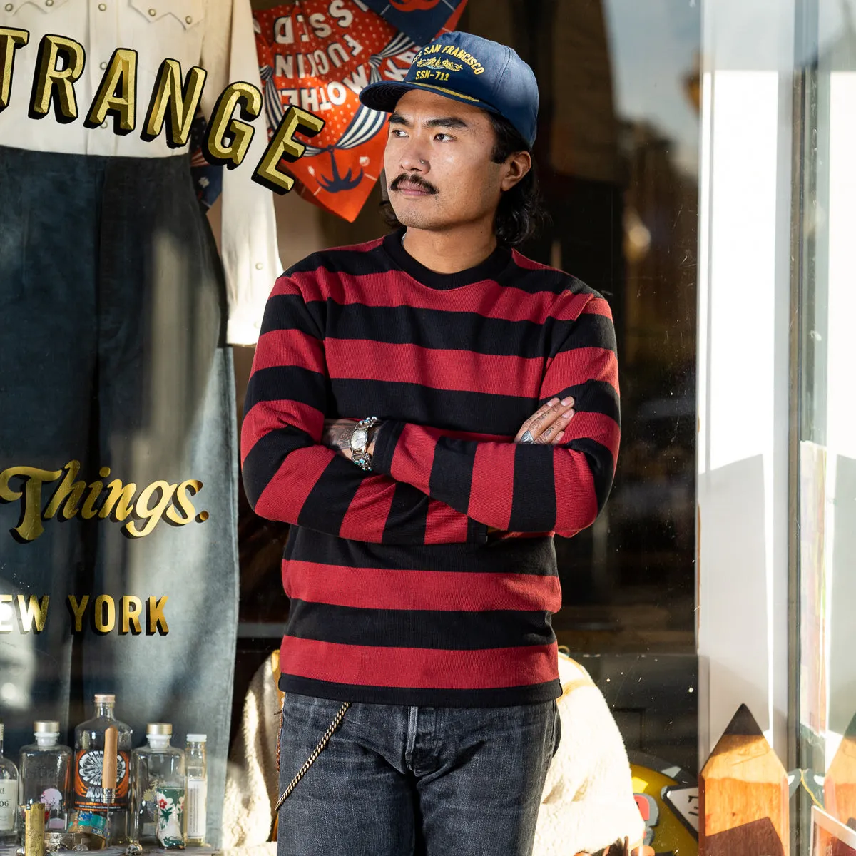 Buco Heavy Stripe Racing Jersey - Red/Black sold by Standard and Strange product image thumbnail 2