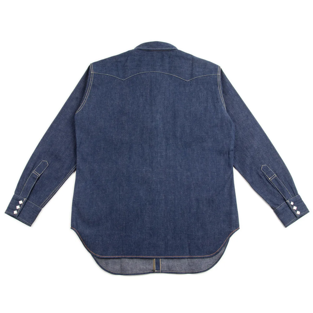 Denim Western Shirt / Sawtooth - Indigo sold by Standard and Strange product image thumbnail 5