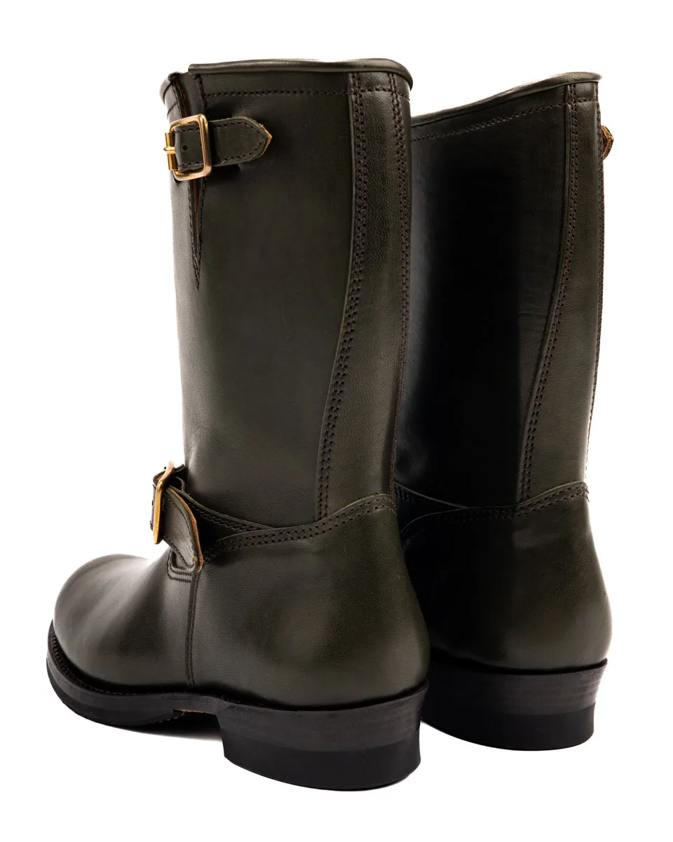 Engineer Boot - Olive Eco Horse (EB-01) sold by Standard and Strange product image thumbnail 2