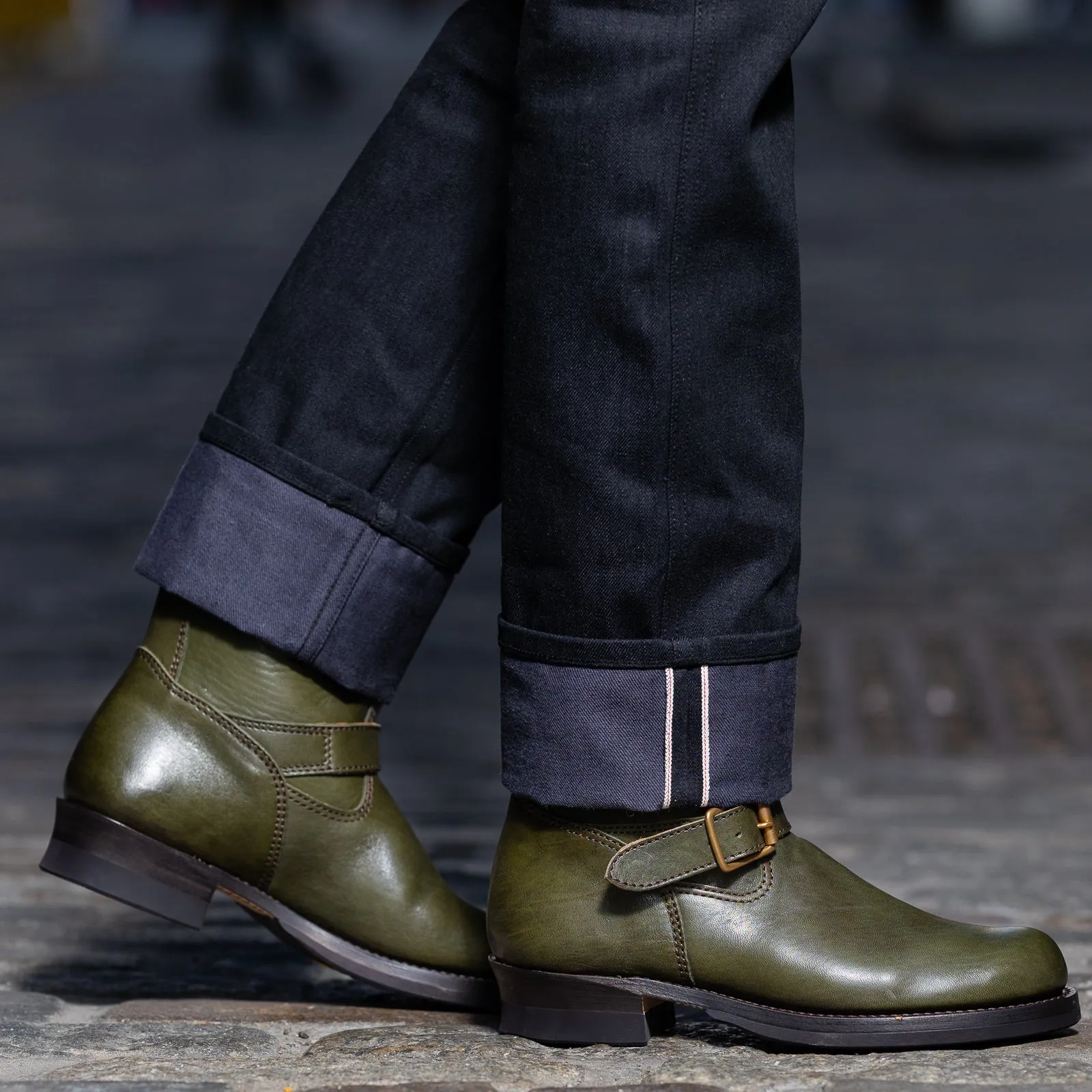 Engineer Boot - Olive Eco Horse (EB-01) sold by Standard and Strange product image thumbnail 4