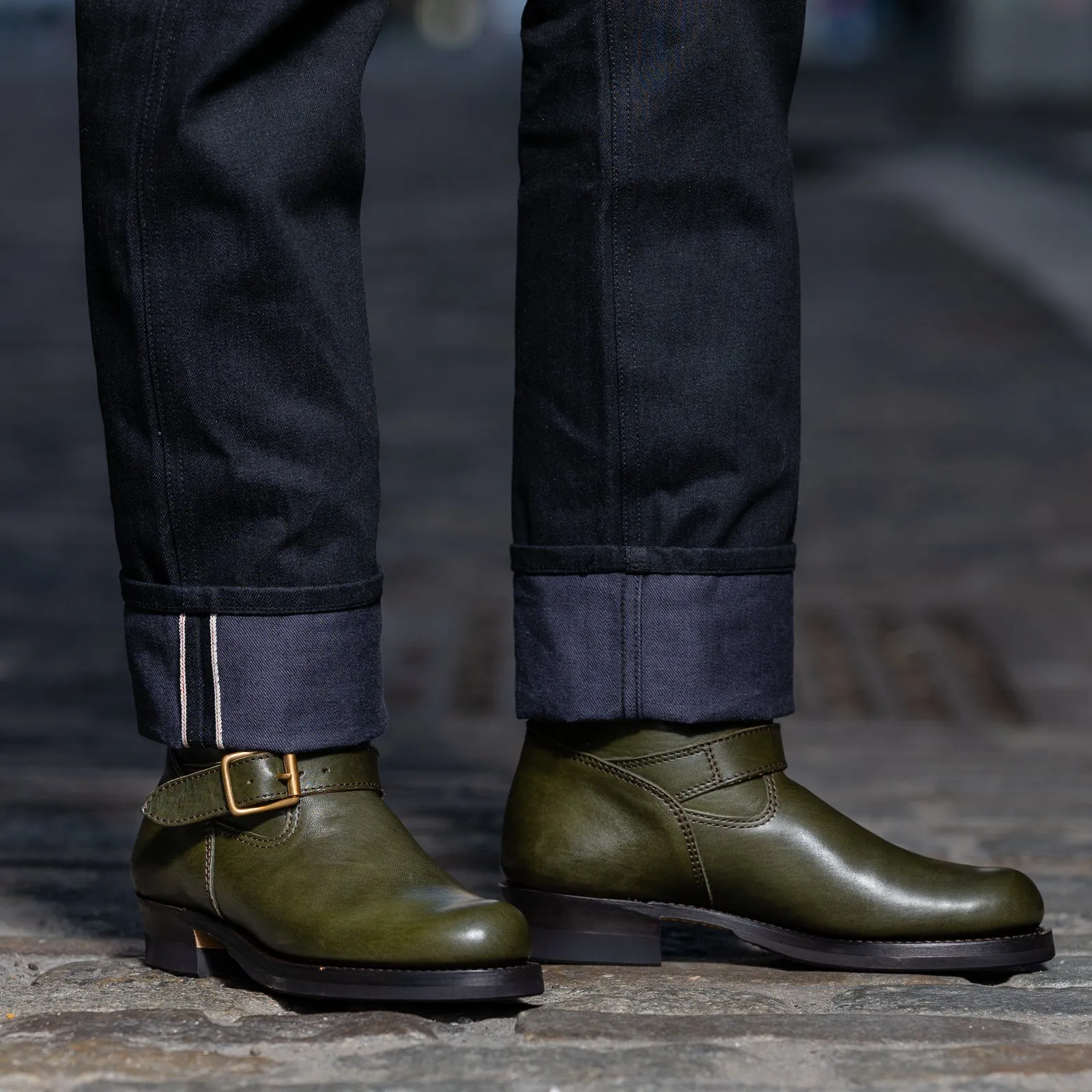Engineer Boot - Olive Eco Horse (EB-01) sold by Standard and Strange product image thumbnail 3