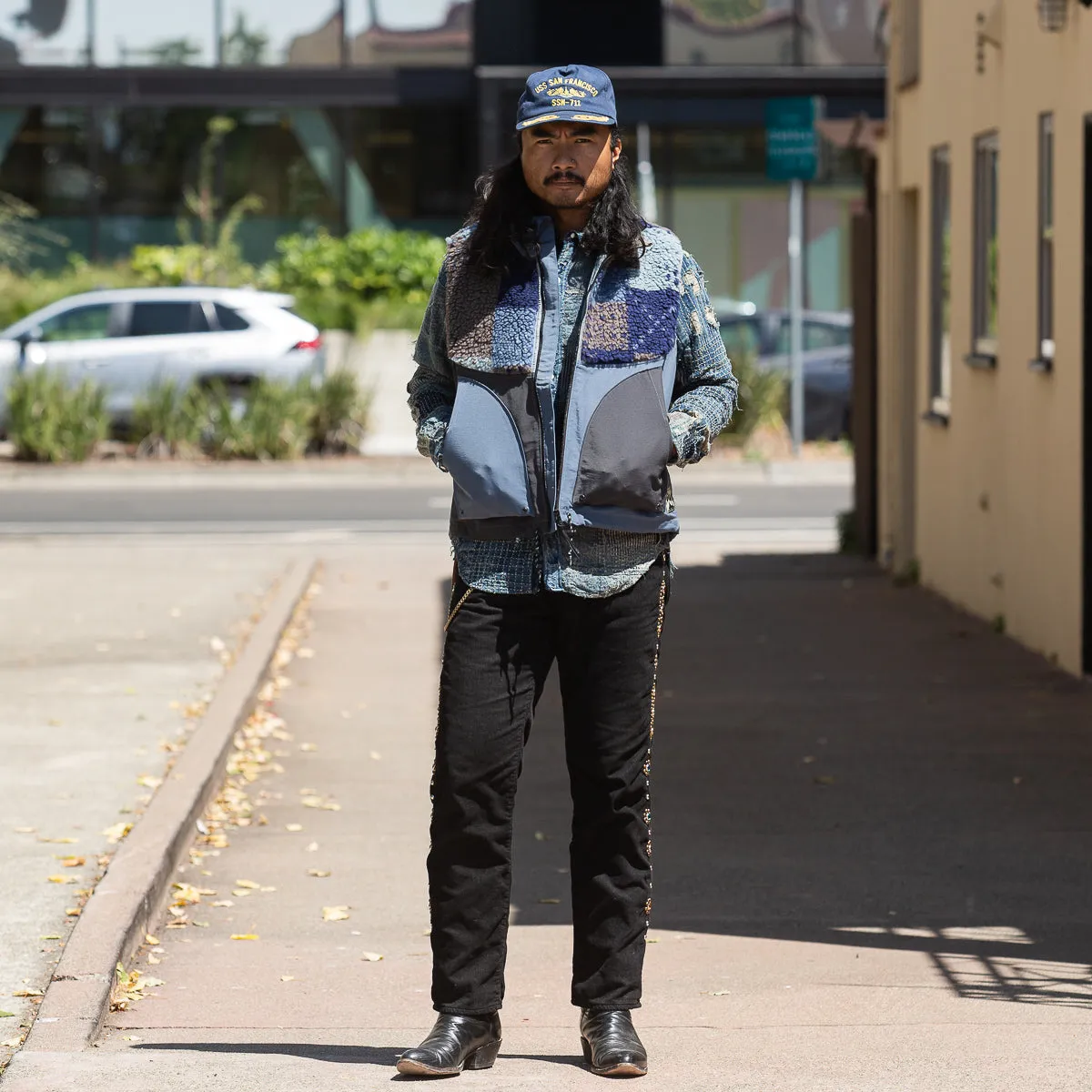 60/40 Cloth x TUGIHAGI Fleece HUTTE Vest - Navy sold by Standard and Strange product image thumbnail 3
