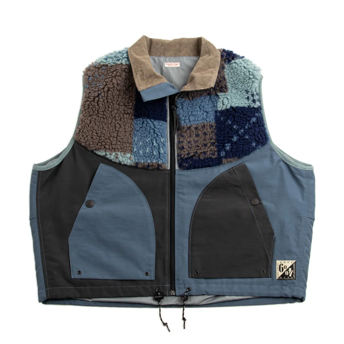 60/40 Cloth x TUGIHAGI Fleece HUTTE Vest - Navy sold by Standard and Strange