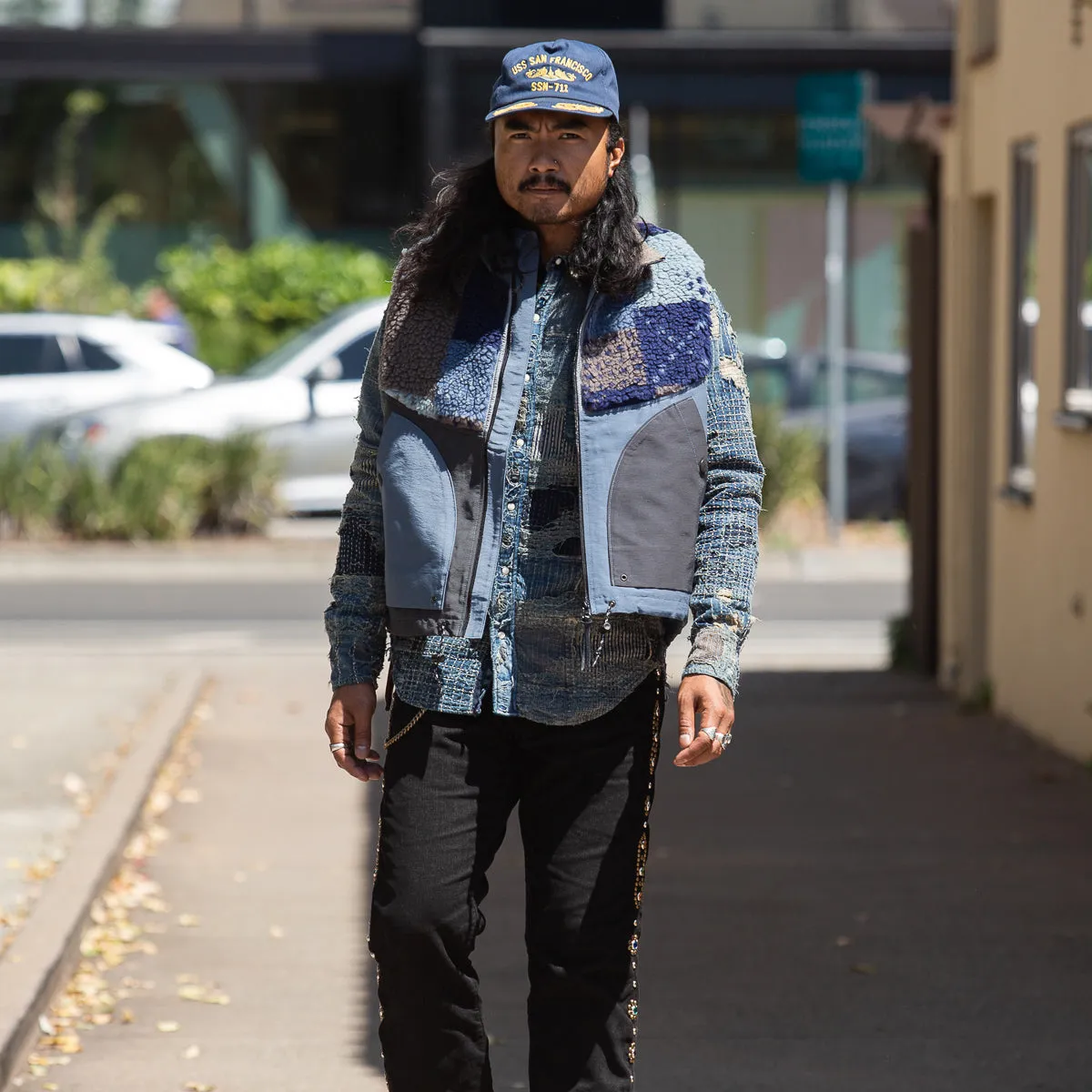 60/40 Cloth x TUGIHAGI Fleece HUTTE Vest - Navy sold by Standard and Strange product image thumbnail 4