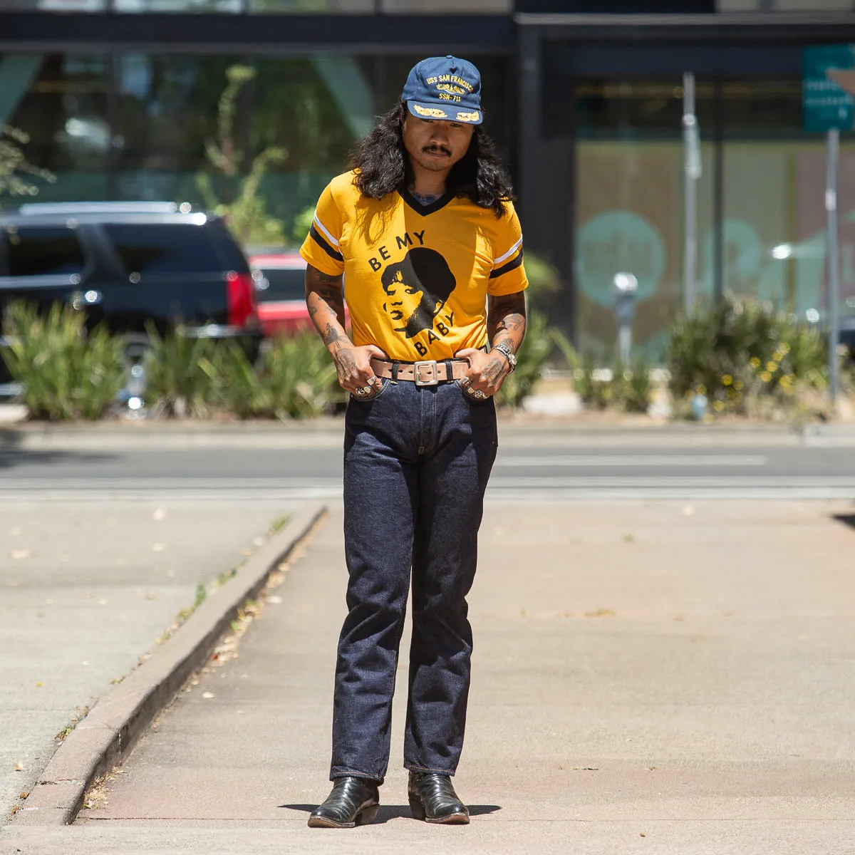 1101W - Regular Fit Tapered Leg - One Wash Denim sold by Standard and Strange product image thumbnail 2