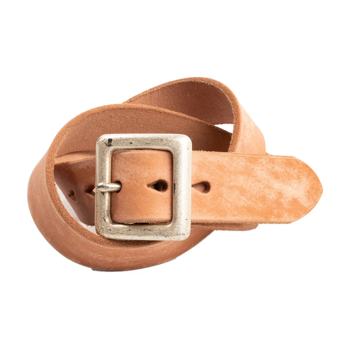 Wild Leather Garrison Belt - Natural sold by Standard and Strange