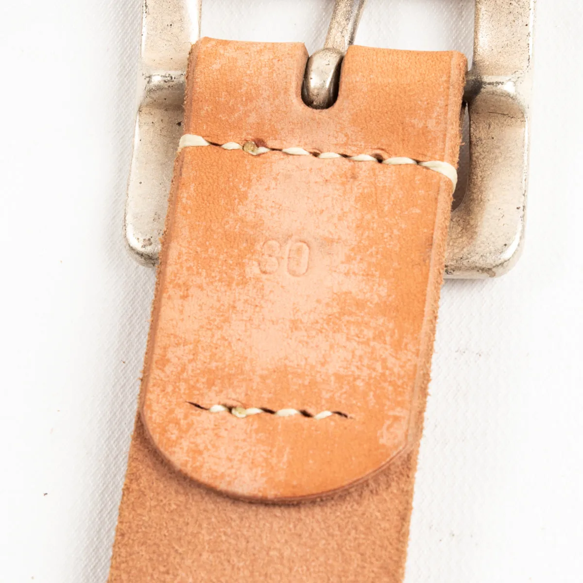 Wild Leather Garrison Belt - Natural sold by Standard and Strange product image thumbnail 5