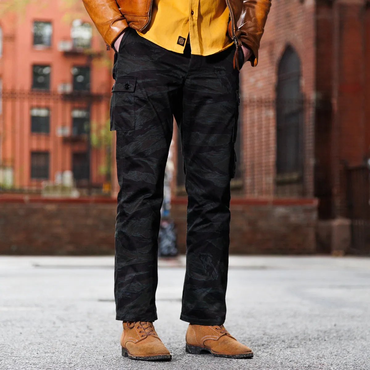Tiger Camouflage Trousers - Black Over-dye sold by Standard and Strange product image thumbnail 5