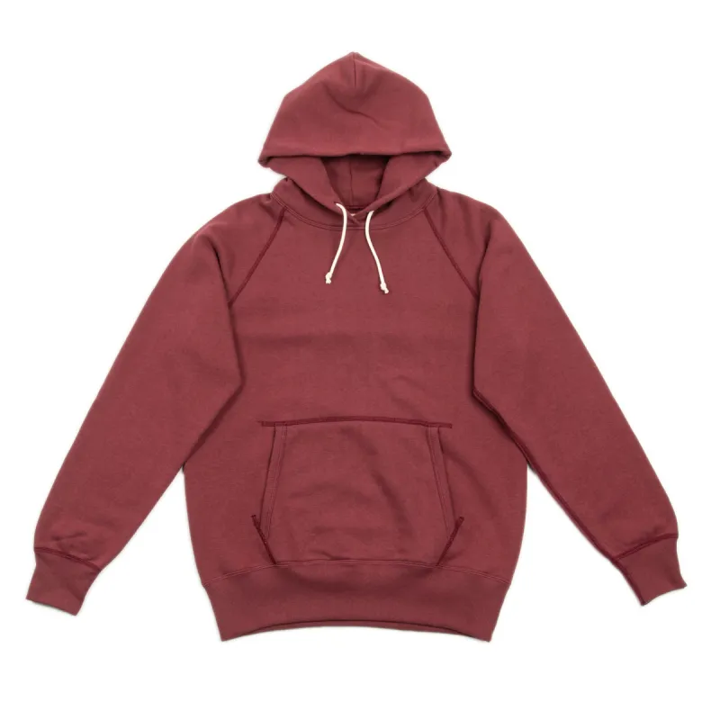 9oz Loopwheel Pullover Hoodie - Maroon sold by Standard and Strange