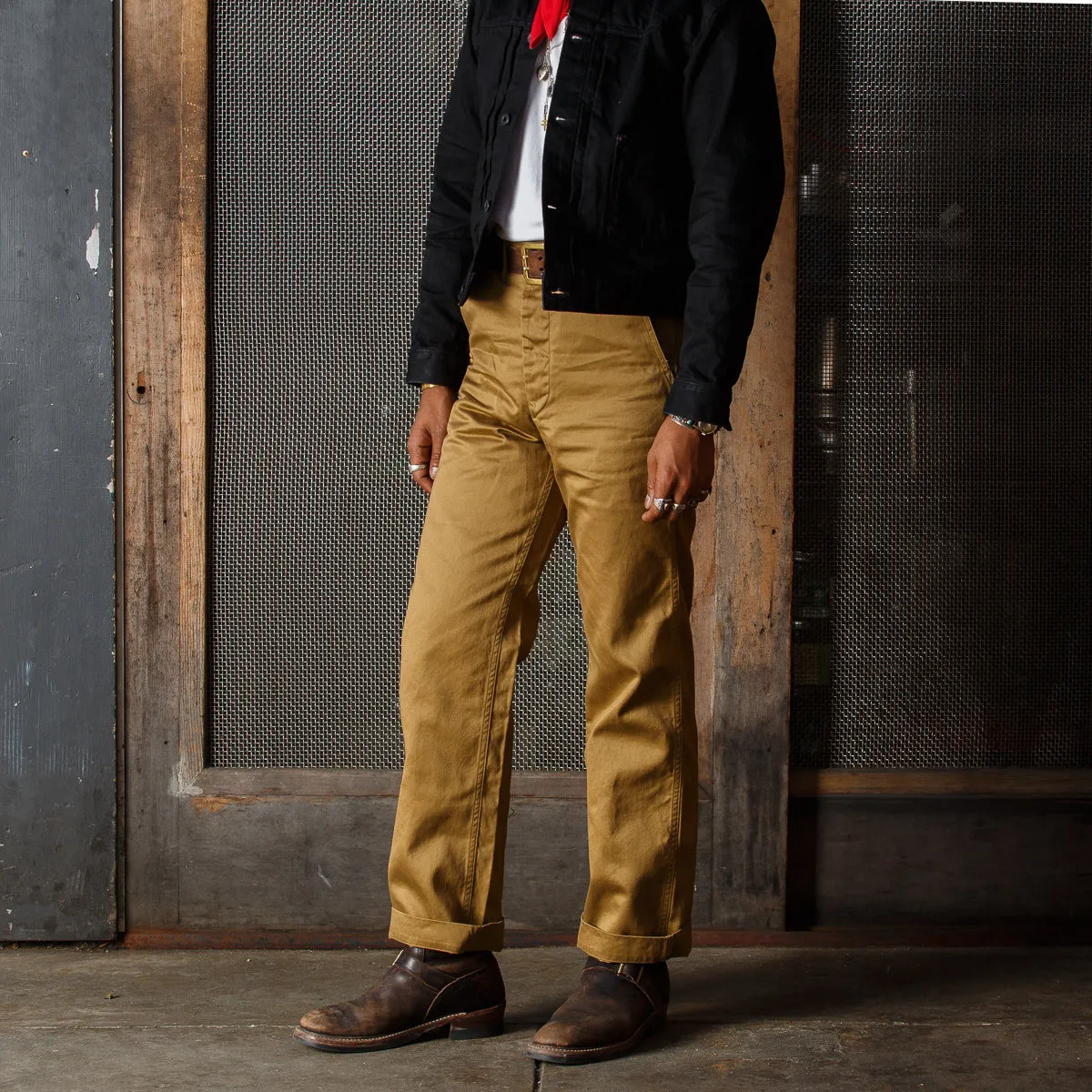 Khaki Chino Trousers Type 2 - Beige (Unhemmed) sold by Standard and Strange product image thumbnail 5