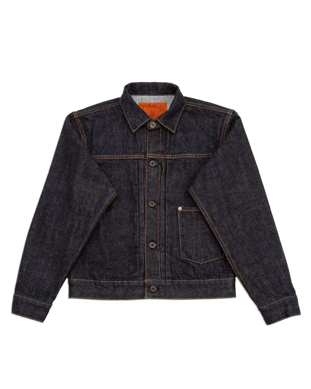 14oz Indigo Denim Pleats Jacket sold by Standard and Strange