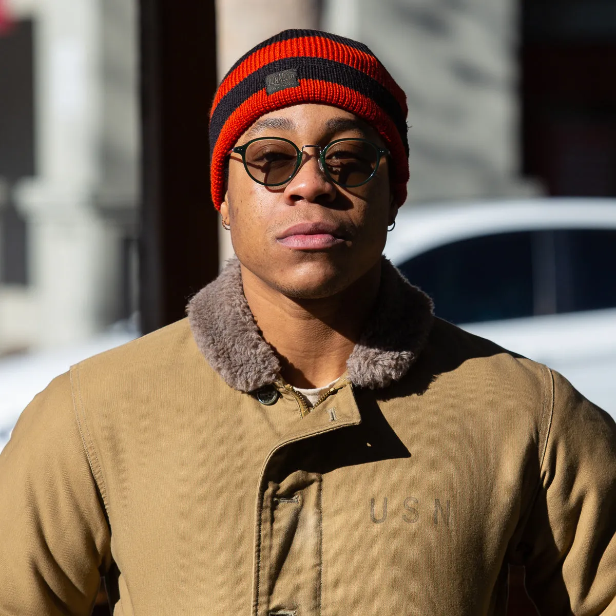 Wool Watch Cap - Black/Orange sold by Standard and Strange product image thumbnail 2