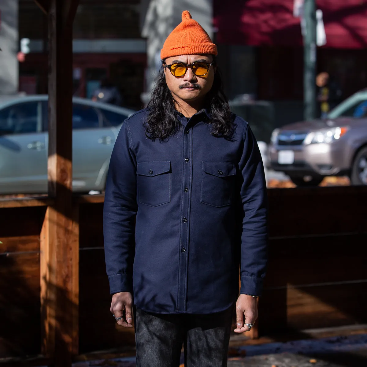 8HU Heavy Moleskin Shirt - Navy sold by Standard and Strange product image thumbnail 4