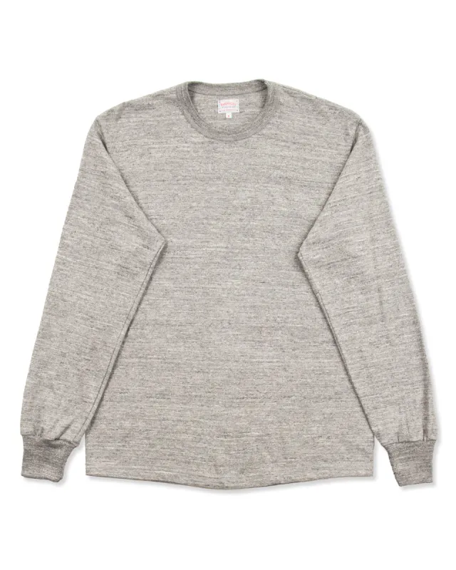 Loopwheeled Athletic Longsleeve Tee - Gray sold by Standard and Strange