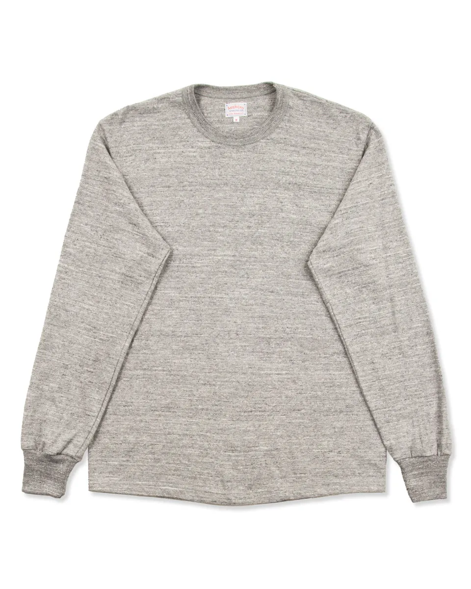 Loopwheeled Athletic Longsleeve Tee - Gray sold by Standard and Strange