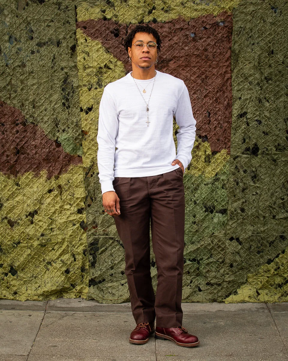 Loopwheeled Athletic Longsleeve Tee - White sold by Standard and Strange product image thumbnail 3