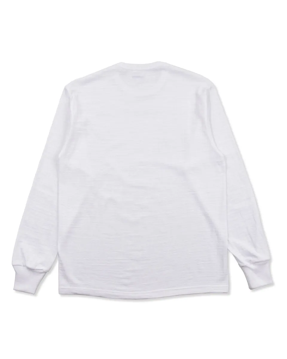 Loopwheeled Athletic Longsleeve Tee - White sold by Standard and Strange product image thumbnail 2