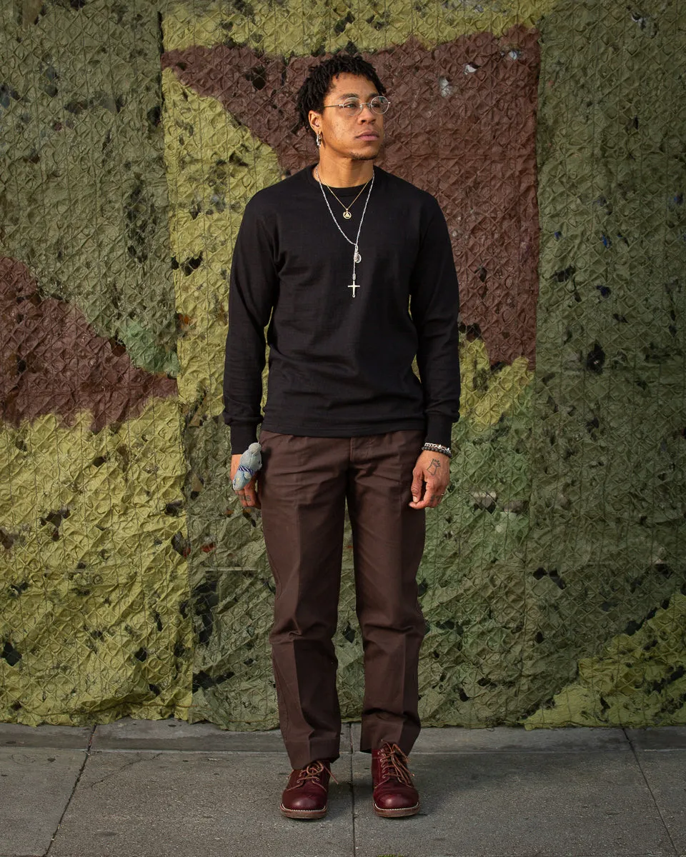 Loopwheeled Athletic Longsleeve Tee - Black sold by Standard and Strange product image thumbnail 3