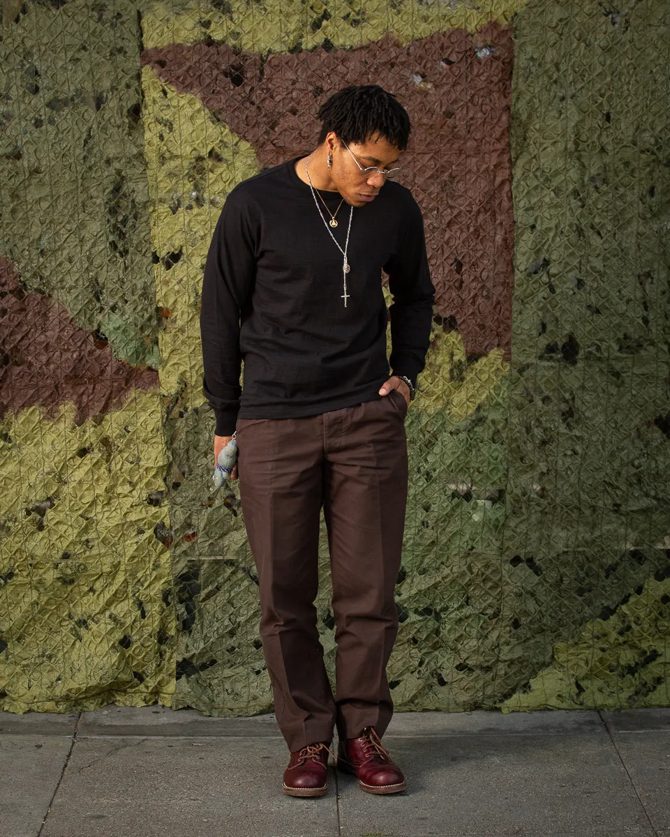 Loopwheeled Athletic Longsleeve Tee - Black sold by Standard and Strange product image thumbnail 4