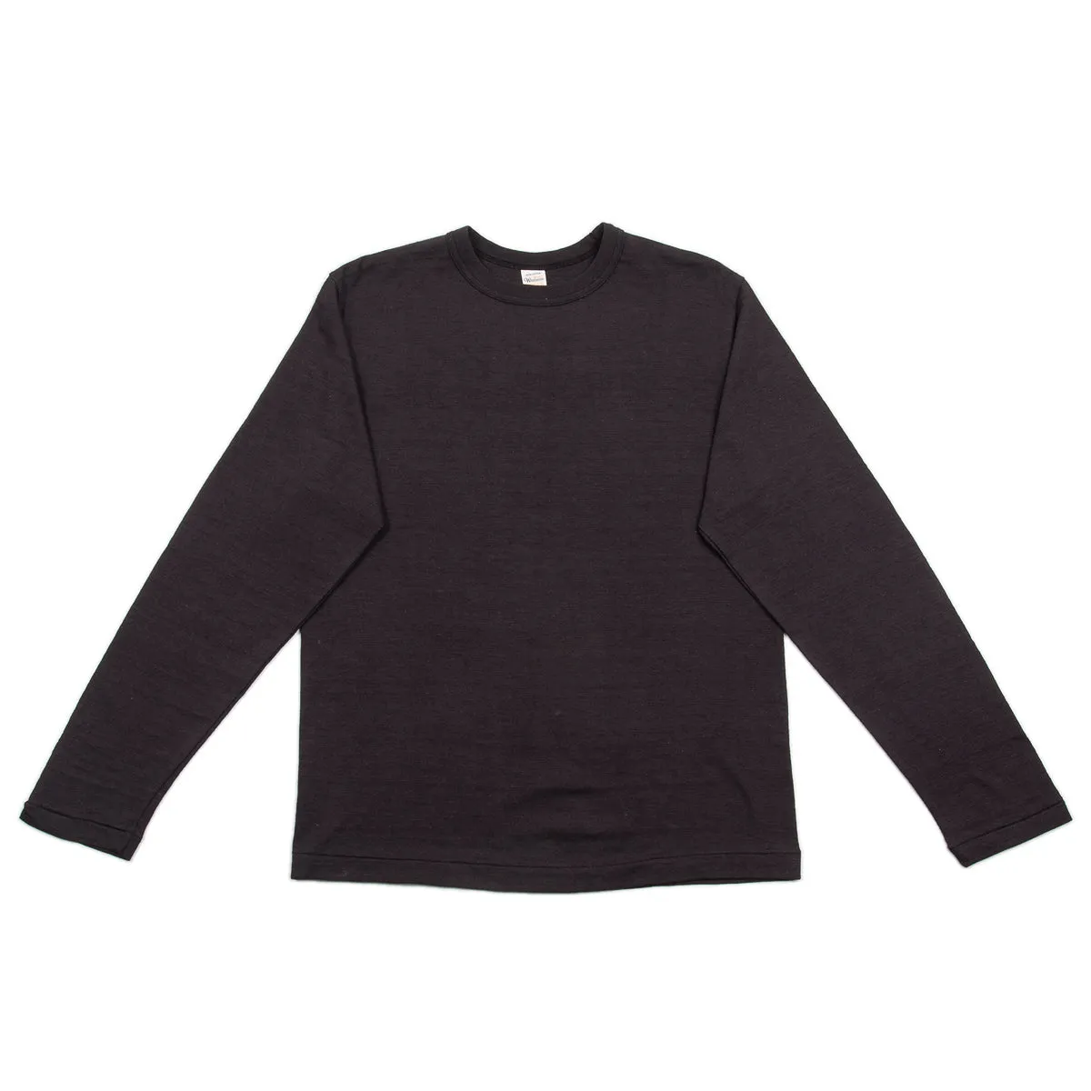 Long Sleeve Crew Neck Tee - Black sold by Standard and Strange