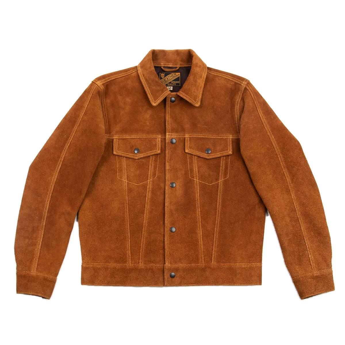 Steer Suede 3rd Type Jacket - Camel (TB-139) sold by Standard and Strange