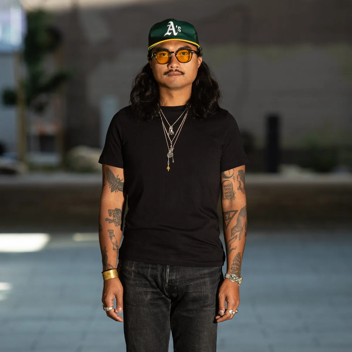 1950s Lightweight Loopwheeled Tee - Black sold by Standard and Strange product image thumbnail 5