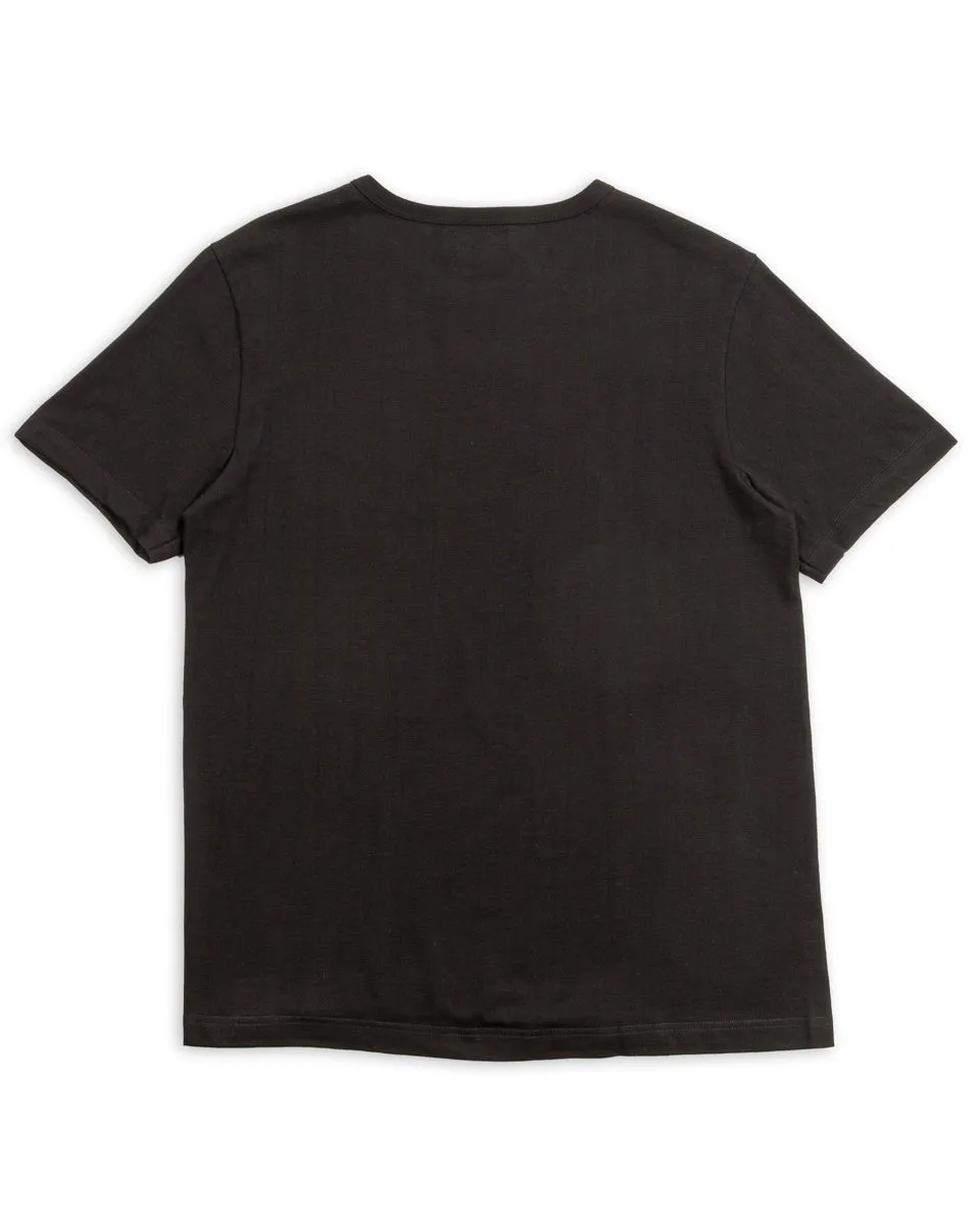 1950s Lightweight Loopwheeled Tee - Black sold by Standard and Strange product image thumbnail 2