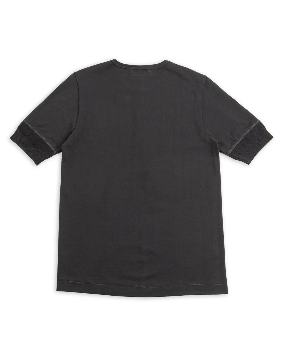 207 Loopwheeled SS Henley - Charcoal sold by Standard and Strange product image thumbnail 2