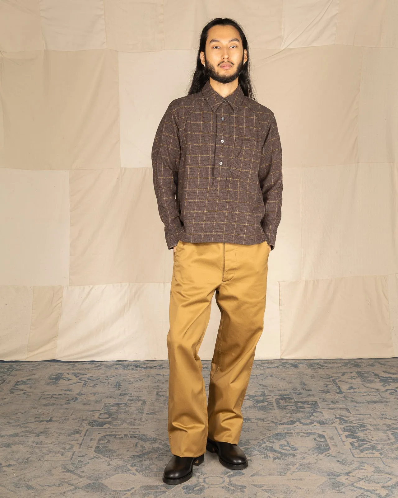 Khaki Chino Trousers Type 2 - Beige sold by Standard and Strange product image thumbnail 3
