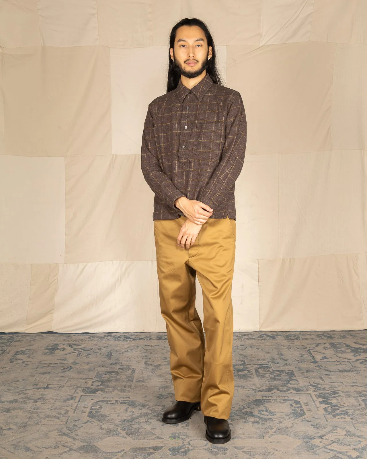 Khaki Chino Trousers Type 2 - Beige sold by Standard and Strange product image thumbnail 4