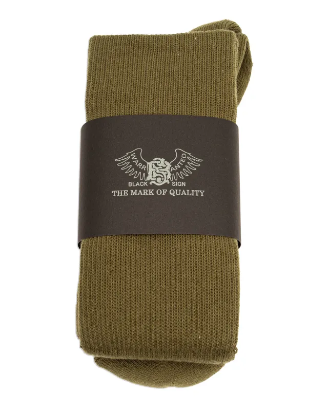 BS Fit Boot Socks - Olive Drab sold by Standard and Strange
