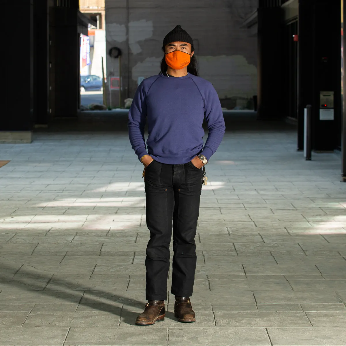 9oz Loopwheel Raglan Sleeve Sweatshirt - MQ Navy sold by Standard and Strange product image thumbnail 4