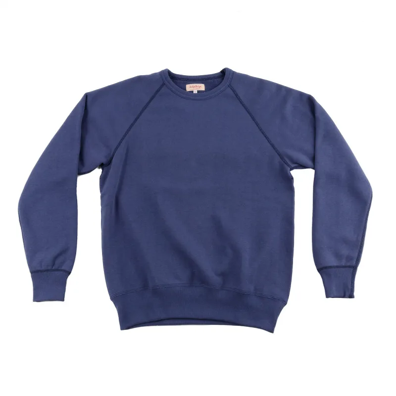 9oz Loopwheel Raglan Sleeve Sweatshirt - MQ Navy sold by Standard and Strange