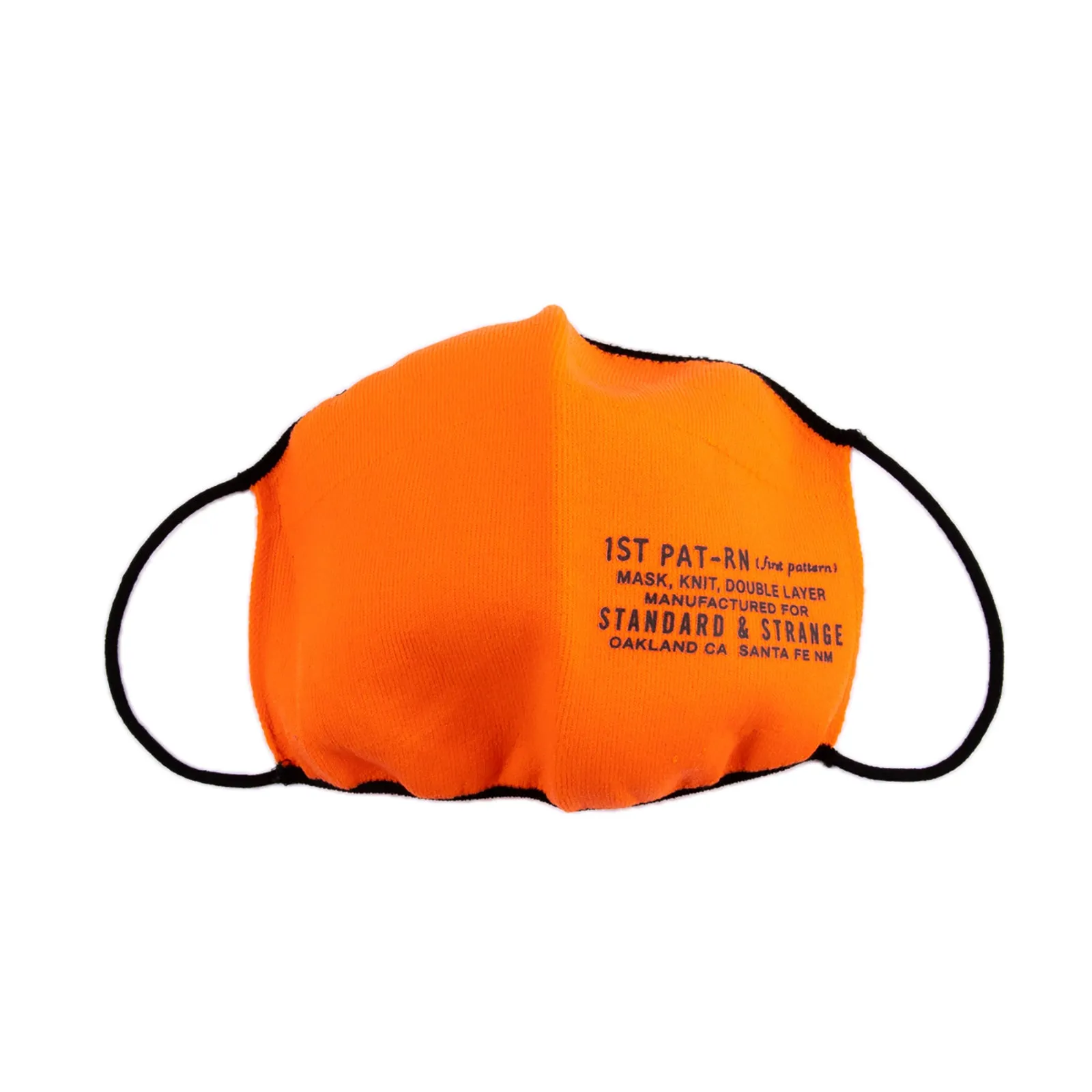 MASK, KNIT, DOUBLE LAYER - S&S ORANGE sold by Standard and Strange