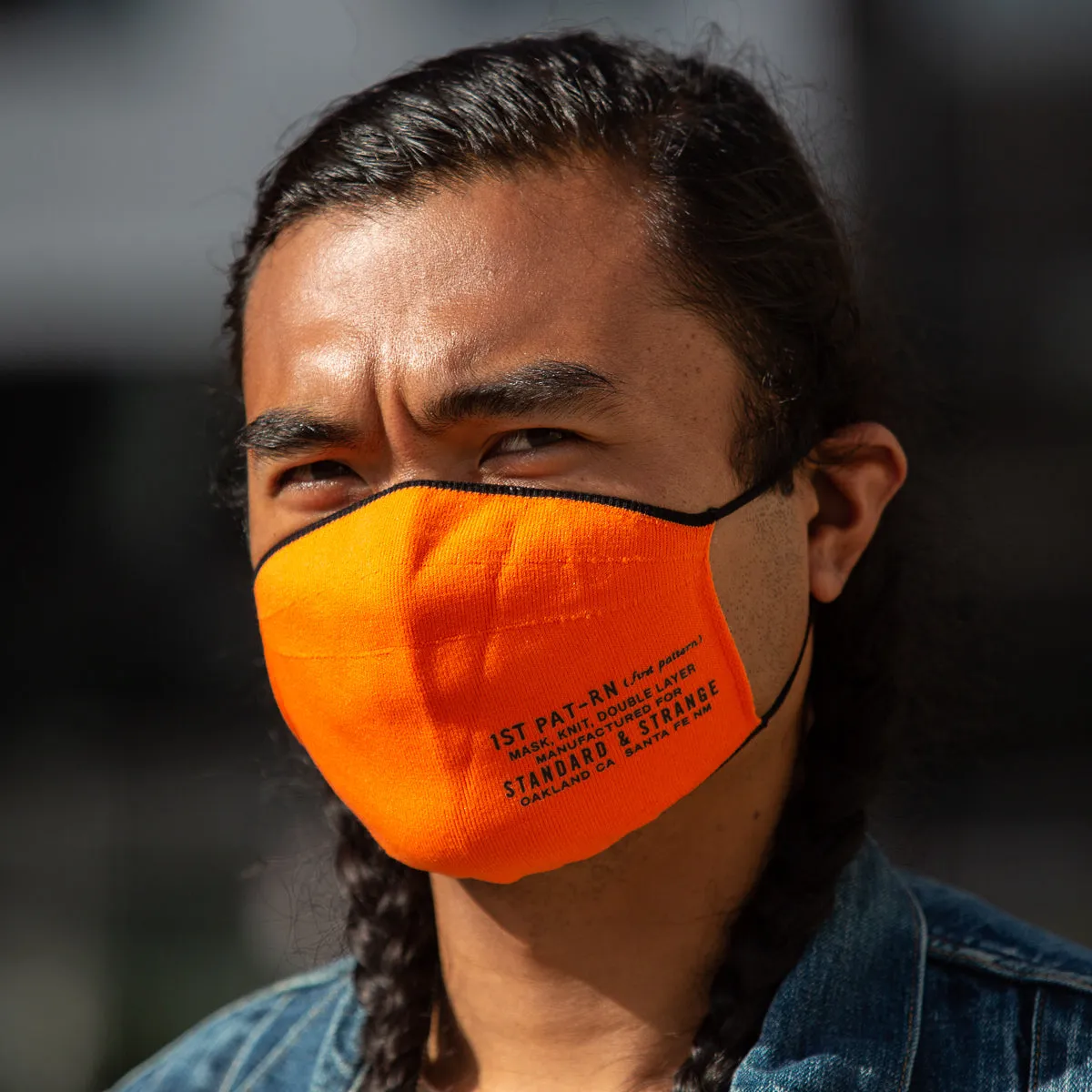 MASK, KNIT, DOUBLE LAYER - S&S ORANGE sold by Standard and Strange product image thumbnail 2