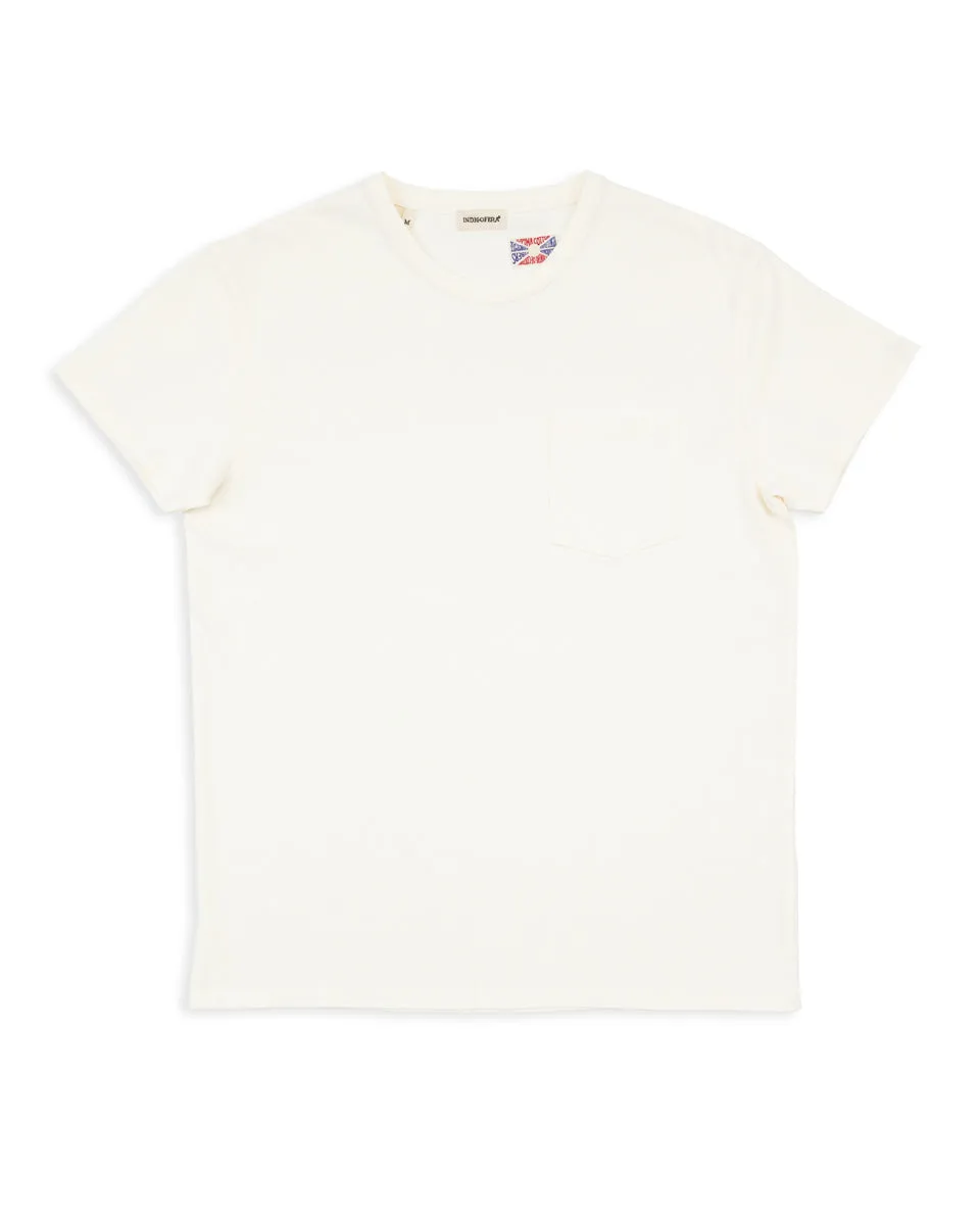 Wilson Pocket Tee - Cockatoo White sold by Standard and Strange