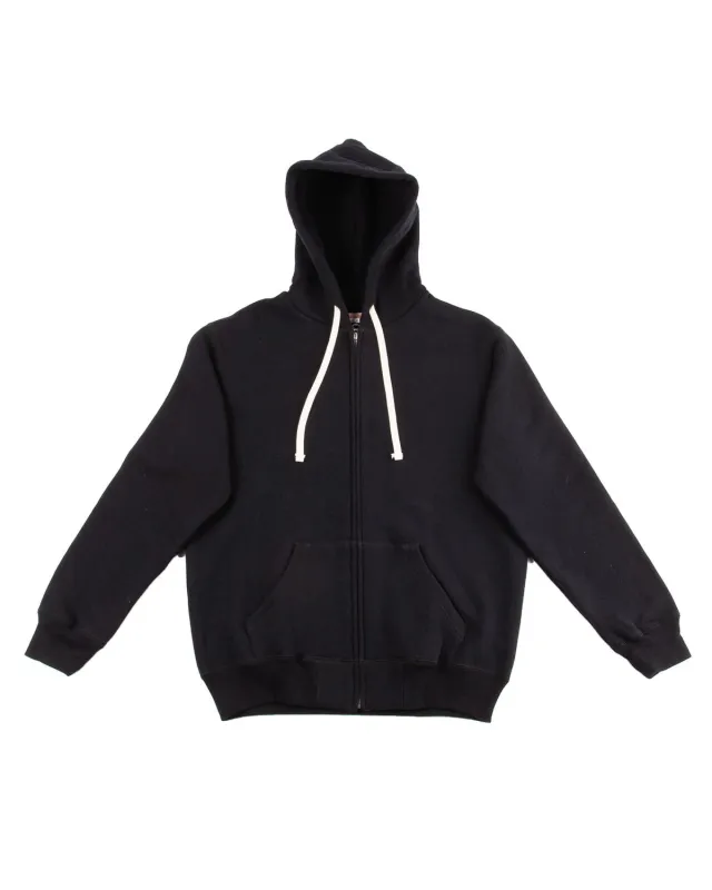 Loopwheel Full Zip Hoodie - Black sold by Standard and Strange