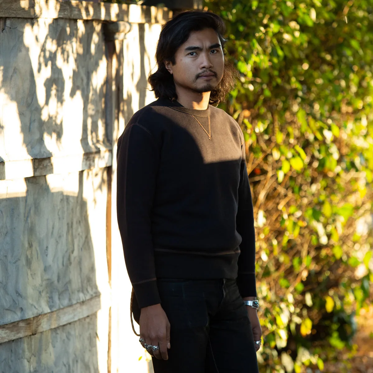 Loopwheel Crewneck Sweatshirt - Black sold by Standard and Strange product image thumbnail 2