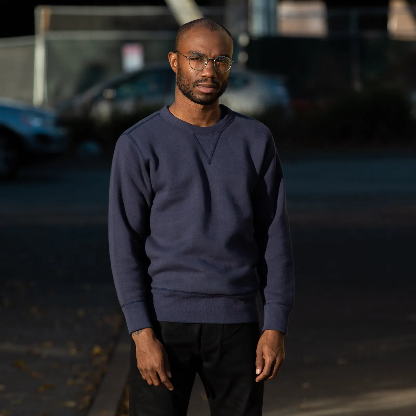 Loopwheel Crewneck Sweatshirt - Navy sold by Standard and Strange product image thumbnail 2