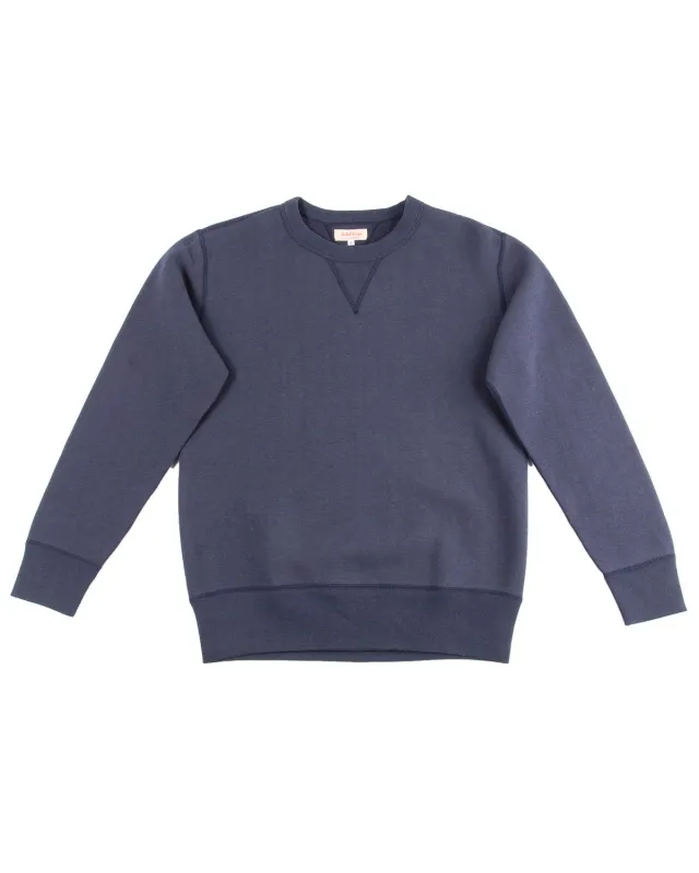 Loopwheel Crewneck Sweatshirt - Navy sold by Standard and Strange