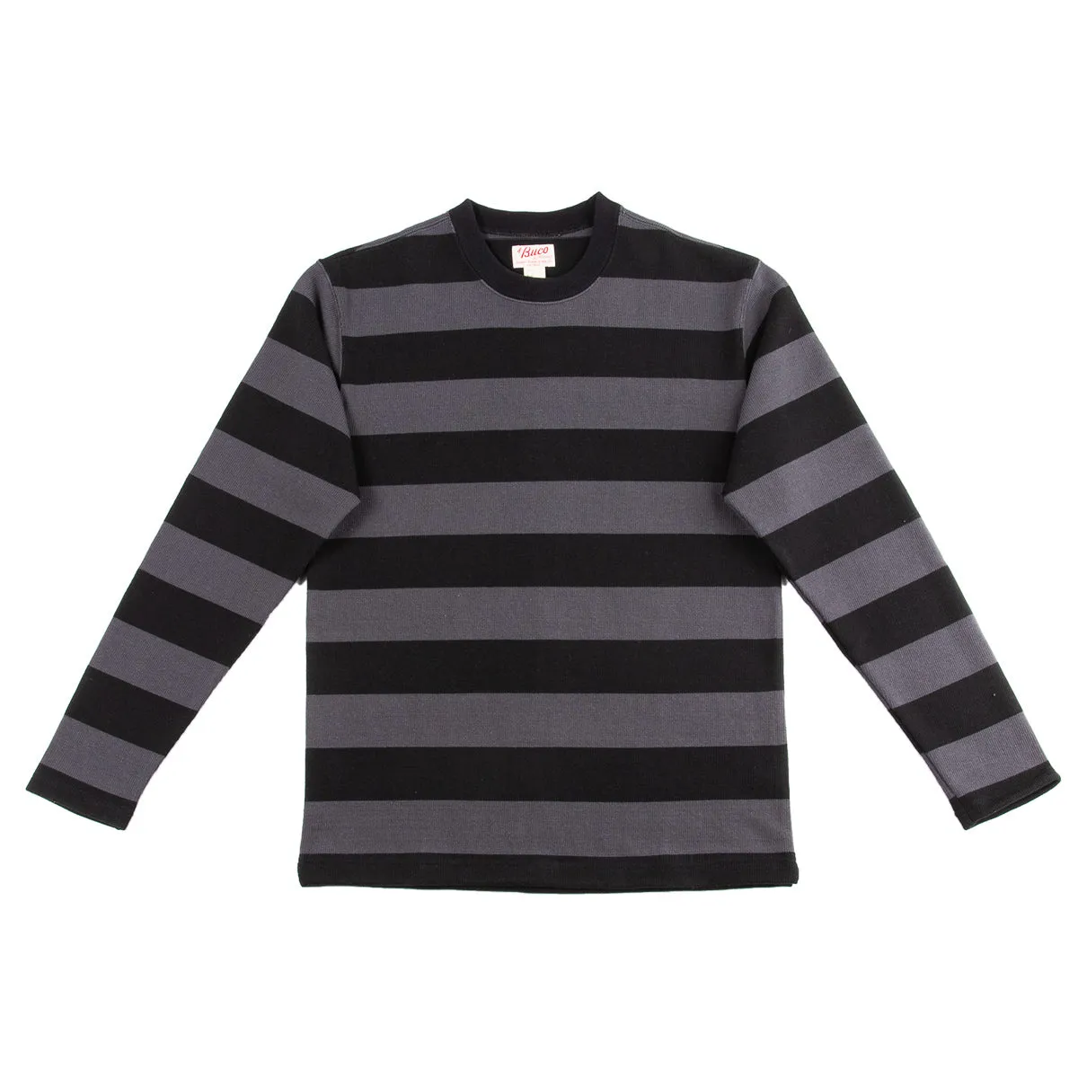 Buco Heavy Stripe Racing Jersey - Gray/Black sold by Standard and Strange