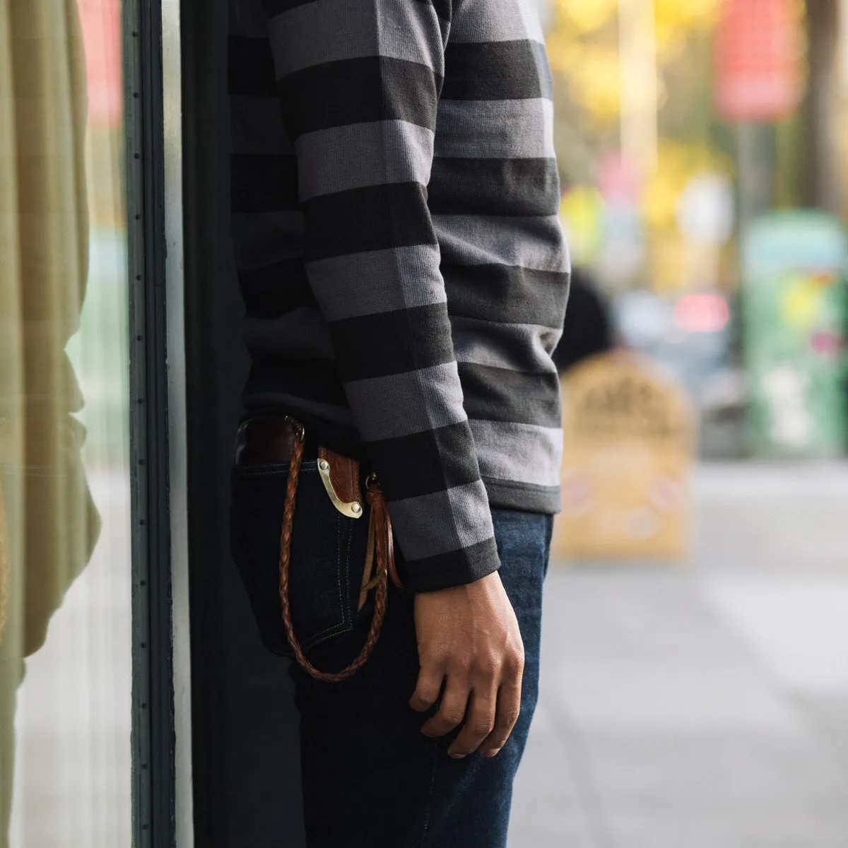 Buco Heavy Stripe Racing Jersey - Gray/Black sold by Standard and Strange product image thumbnail 3