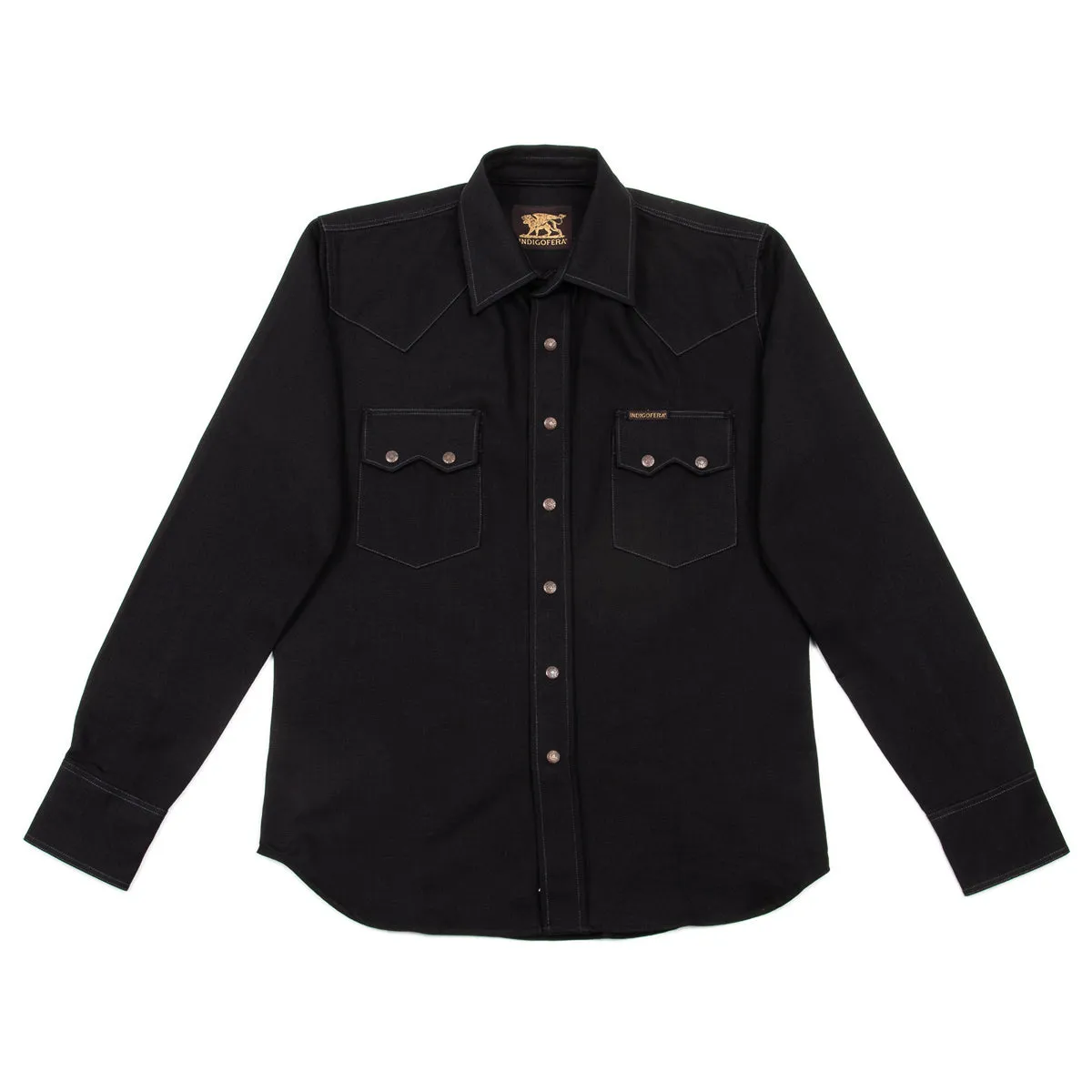 Ryman Shirt - Black Denim sold by Standard and Strange
