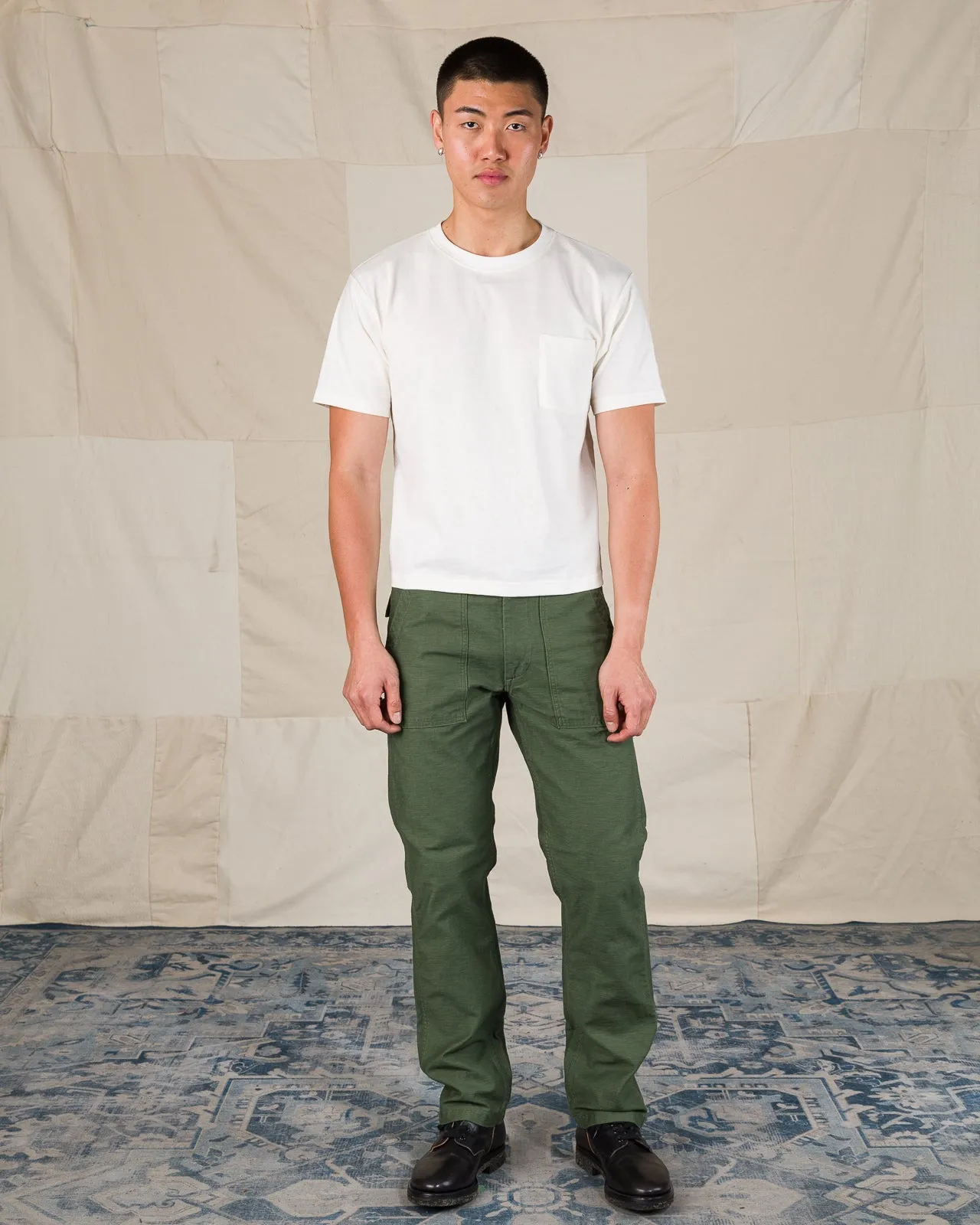 Fatigue Pants - Regular Fit - Olive Reverse Sateen sold by Standard and Strange product image thumbnail 3