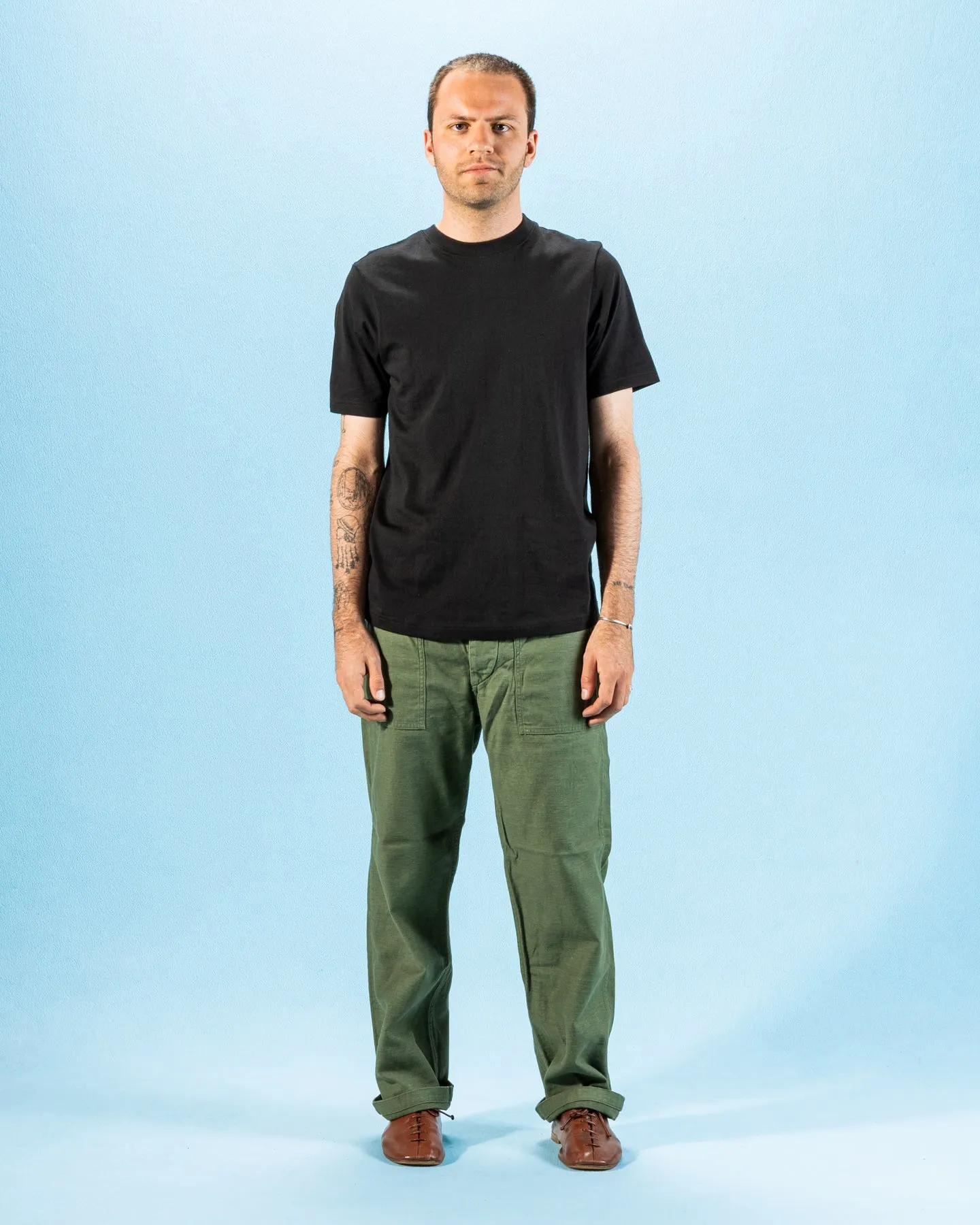 1940s Relaxed Fit Loopwheeled Tee - Deep Black sold by Standard and Strange product image thumbnail 3