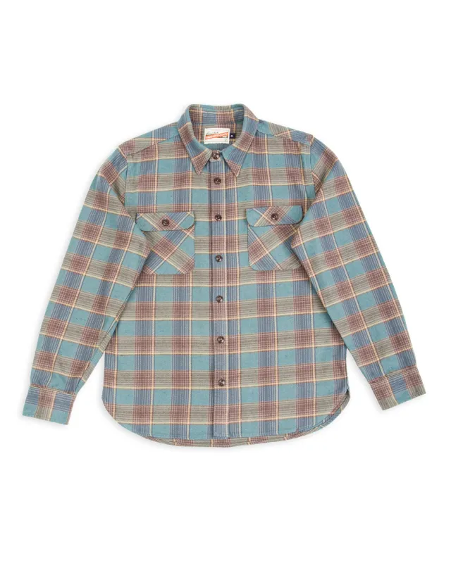 Jepson Shirt - Dusty Blue Plaid sold by Standard and Strange
