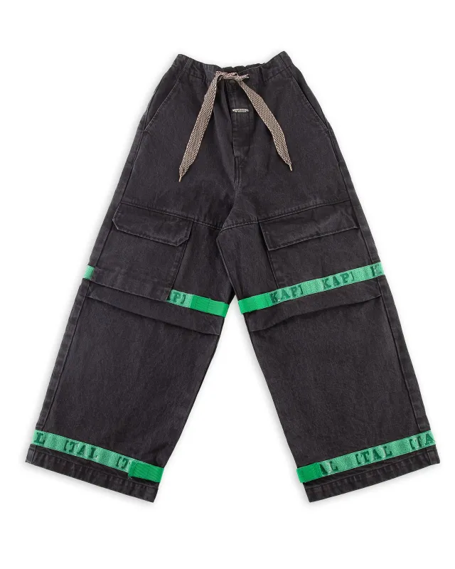 14oz BLKxBLK Denim NOUVELLE Shuttle Pants - Green sold by Standard and Strange
