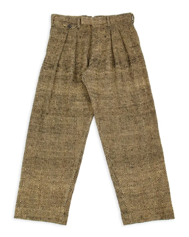 Shakoor Pant - Handwoven Iron Black/Tan HB sold by Standard and Strange