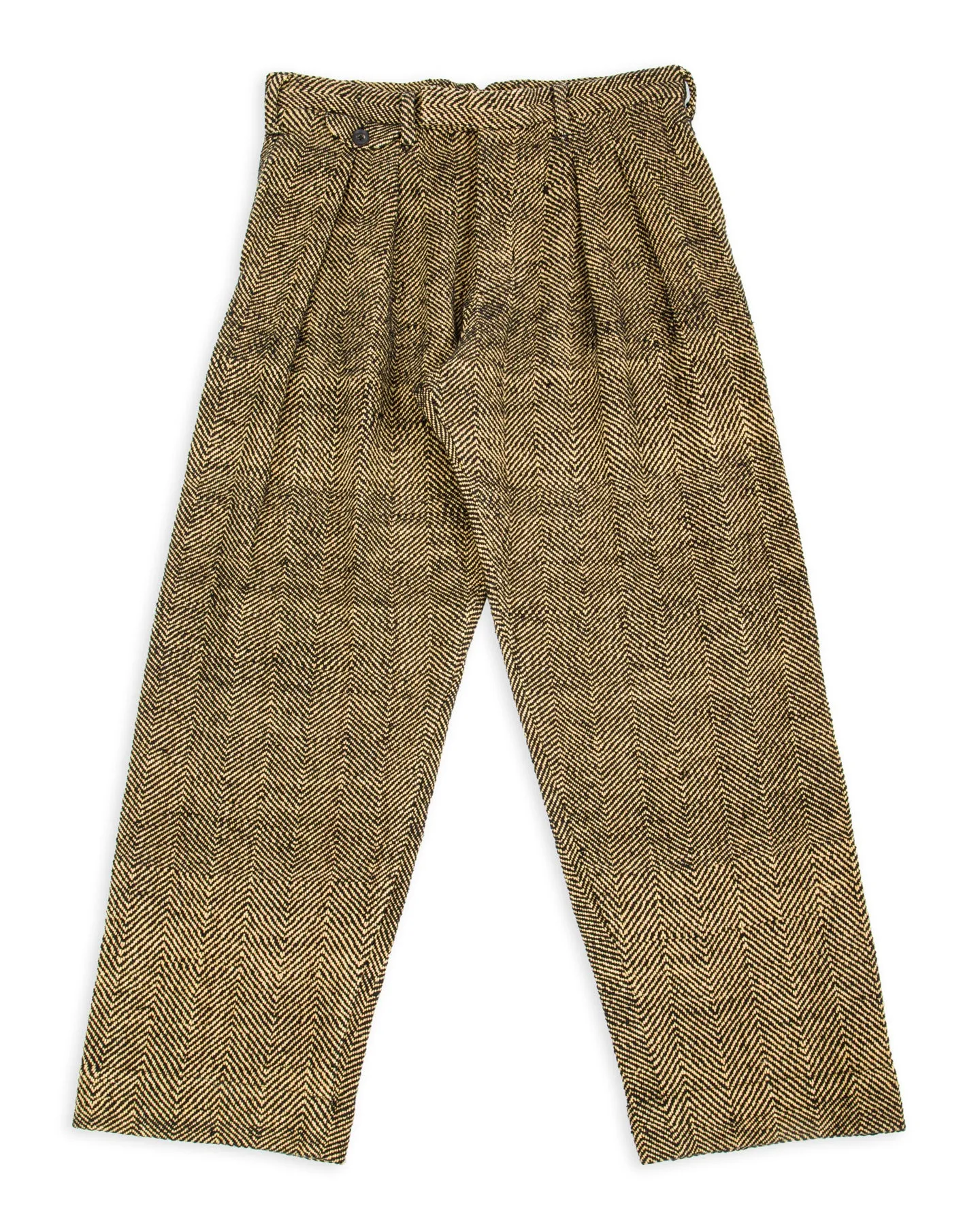 Shakoor Pant - Handwoven Iron Black/Tan HB sold by Standard and Strange