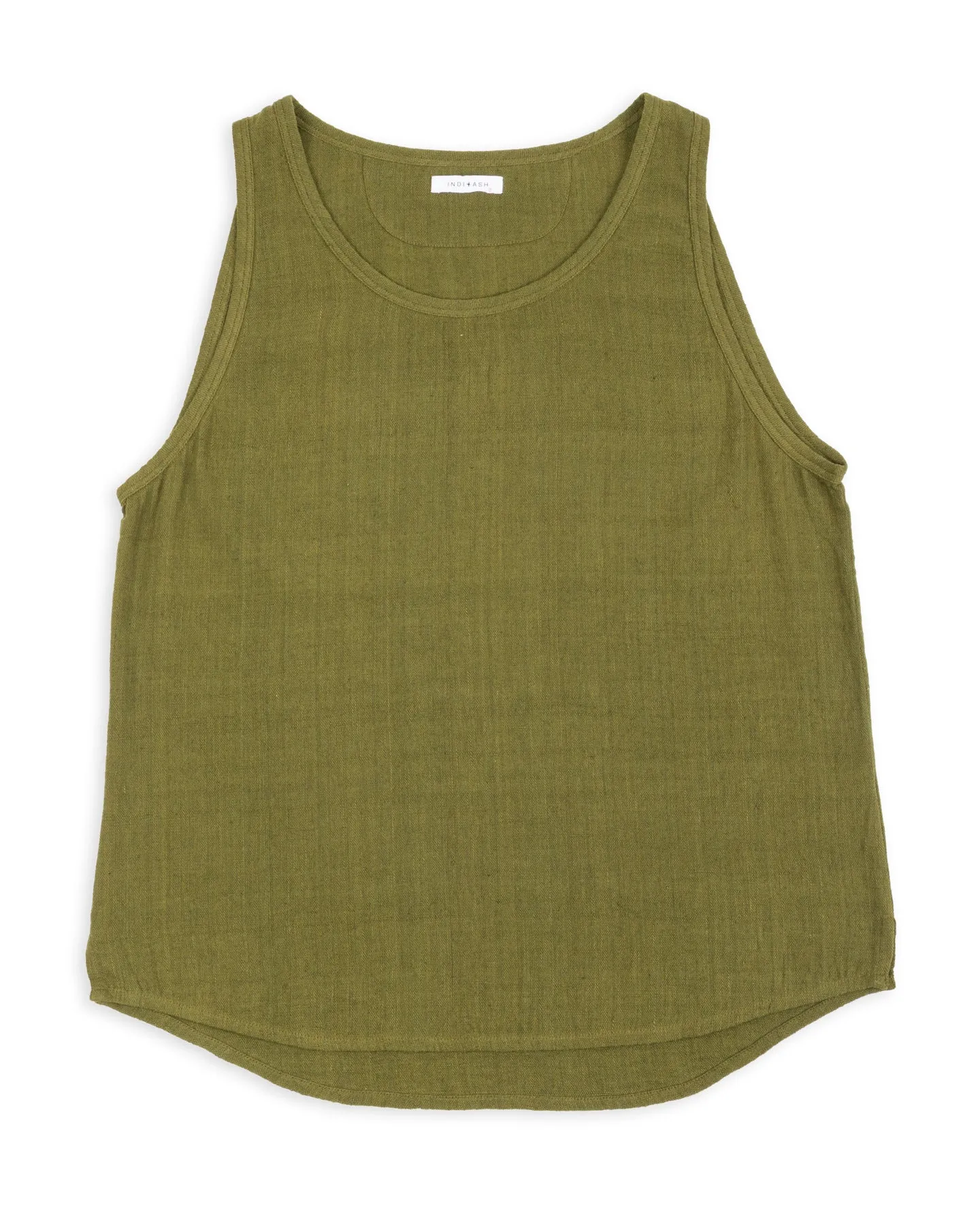 Ripley Tank - Handwoven Forest Green Kala Cotton sold by Standard and Strange